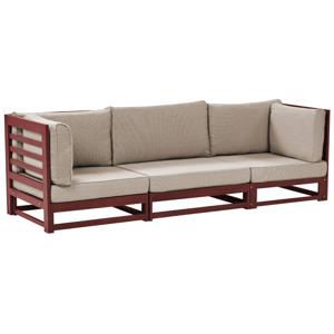 Beliani TRANI - Tuinsofa-Donkere houtkleur-Acaciahout