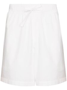 TEKLA short en popeline à taille haute - Blanc