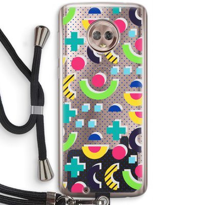 8-bit N°1: Motorola Moto G6 Transparant Hoesje met koord