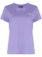 A.P.C. t-shirt en coton à logo imprimé - Violet - thumbnail