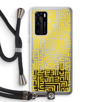 Majorelle Blue Print: Huawei P40 Transparant Hoesje met koord