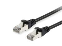 Equip 605591 RJ45 Netwerkkabel, patchkabel CAT 6 S/FTP 2.00 m Zwart Vergulde steekcontacten 1 stuk(s) - thumbnail