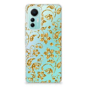 Xiaomi 12 Lite TPU Case Gouden Bloemen