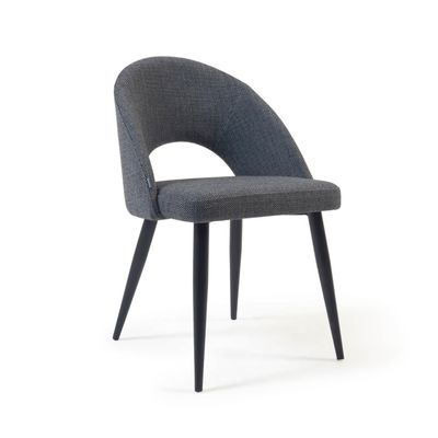 Kave Home Mael eetkamerstoel Donkergrijs