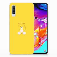 Samsung Galaxy A70 Telefoonhoesje met Naam Baby Leopard - thumbnail