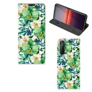 Sony Xperia 5 II Smart Cover Orchidee Groen