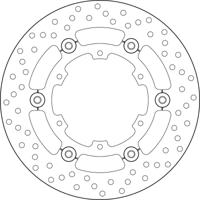 BREMBO Serie Oro remschijf, remschijven voor de moto, zwevend 78B40833