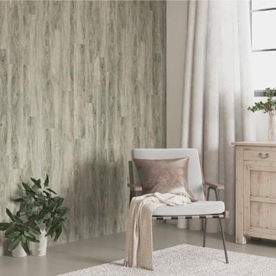 Wandpanelen houtlook 4,12 m² PVC grijs