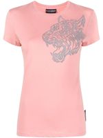 Plein Sport t-shirt à imprimé tigre - Rose