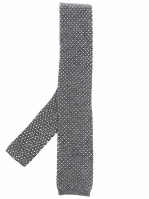 Brunello Cucinelli cravate en cachemire - Gris