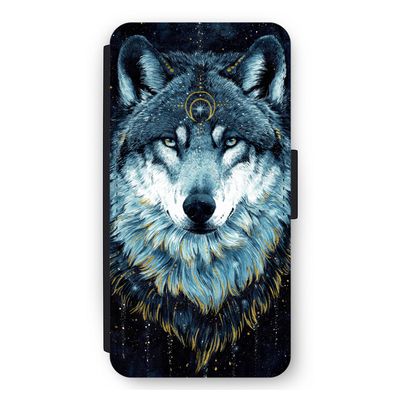 Darkness Wolf: iPhone 11 Flip Hoesje
