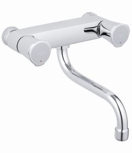 Grohe Costa-l Wand Keukenkraan Met Onderuitloop Chroom