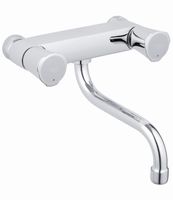 Grohe Costa-l Wand Keukenkraan Met Onderuitloop Chroom - thumbnail