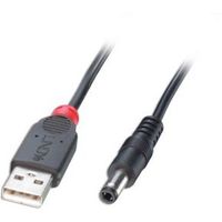 Lindy 70267 USB-kabel 1,5 m USB 2.0 USB A DC Zwart - thumbnail