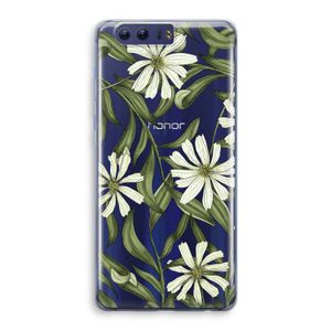 Wit bloemenpatroon: Honor 9 Transparant Hoesje