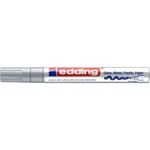 Edding glanslakmarker e-750 CR zilver