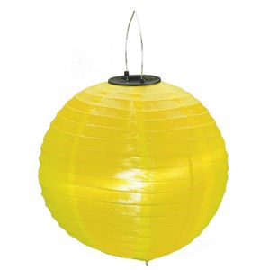 Gele solar party lampionnen 30 cm