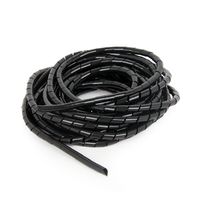 12 mm spiraalband, 10 m, zwart