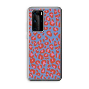 Leopard blue: Huawei P40 Pro Transparant Hoesje