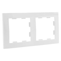 Q-Link S2 Afdekraam | Inbouw | 2-voudig | Polarwit - 66.082.22
