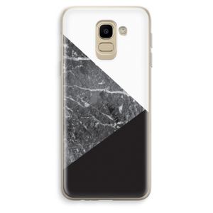 Combinatie marmer: Samsung Galaxy J6 (2018) Transparant Hoesje