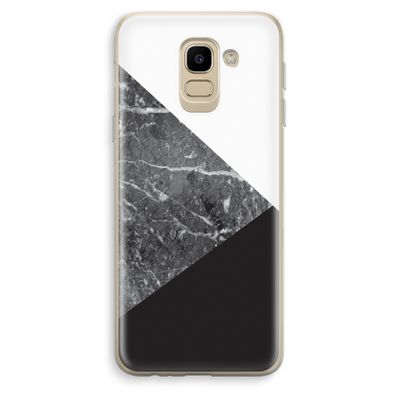 Combinatie marmer: Samsung Galaxy J6 (2018) Transparant Hoesje