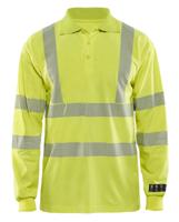 Blåkläder Multinorm piqué polo lange mouw 34391726 | High-Vis Geel | Maat L - 7330509536513