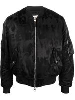 Alexander McQueen veste bomber à logo imprimé - Noir