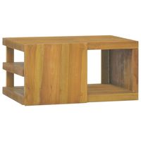 The Living Store Wandgemonteerde Badkaast - 60x45x30 cm - Massief Teakhout