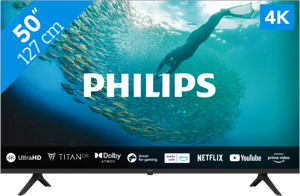 Philips 50PUS7009/12 tv 127 cm (50") 4K Ultra HD Smart TV Wifi Chroom