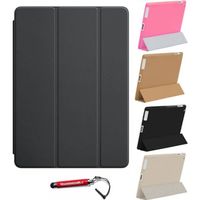 HEM iPad Hoes geschikt voor iPad Mini 1 / iPad Mini 2 / iPad Mini 3 - Zwart - Smart Cover - Met Hoesjesweb Stylus Pen - thumbnail