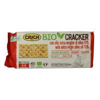 Crackers olijfolie met zout rood bio 250 Gram