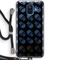 Musketon Skulls: Samsung Galaxy A6 (2018) Transparant Hoesje met koord