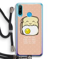 Sleep All Day: Huawei P30 Lite Transparant Hoesje met koord