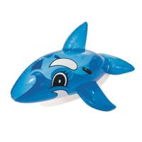 Bestway Opblaasbare Blauwe Walvis Figuur met Handvatten 157x94 cm +3 Jaar Strand en Zwembad 41037