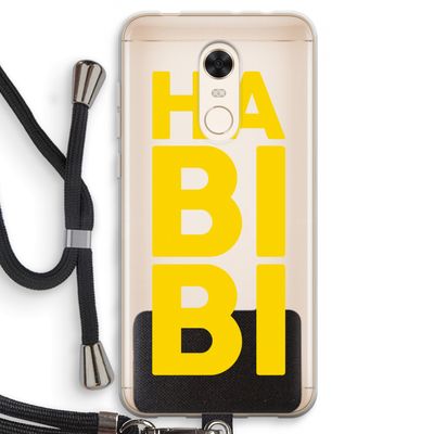 Habibi Majorelle : Xiaomi Redmi 5 Transparant Hoesje met koord