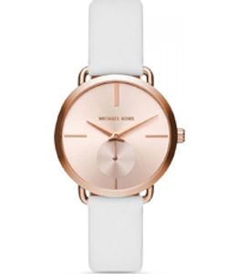 Horlogeband Michael Kors MK2660 Leder Wit 16mm