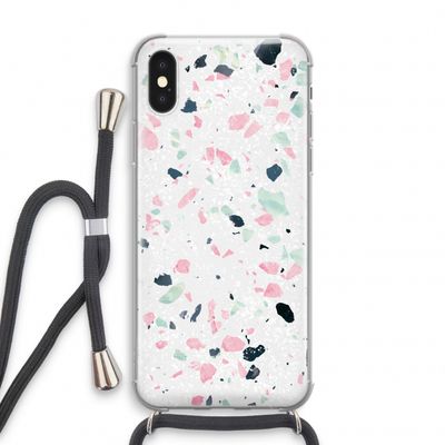 Terrazzo N°3: iPhone XS Transparant Hoesje met koord