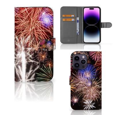 iPhone 15 Pro Max | Wallet Case | met Pasjes | Vuurwerk