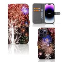 iPhone 15 Pro Max | Wallet Case | met Pasjes | Vuurwerk