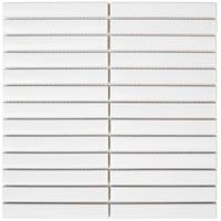 Mozaïek Sevilla Kit-Kat 29.6x29.9 cm Geglazuurd Porselein, Mat White The Mosaic Factory