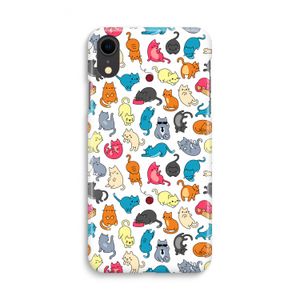 Kleurrijke katten: iPhone XR Volledig Geprint Hoesje