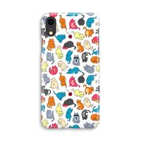 Kleurrijke katten: iPhone XR Volledig Geprint Hoesje