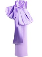 Solace London robe longue Maeve à nœud oversize - Violet