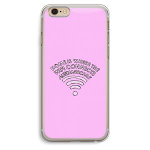 Home Is Where The Wifi Is: iPhone 6 Plus / 6S Plus Transparant Hoesje