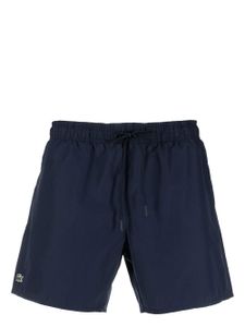 Lacoste short de bain à logo brodé - Bleu