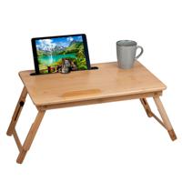 Laptoptafel / schoottafel / bedtafel - hout - 53 x 34 x 27,5 cm