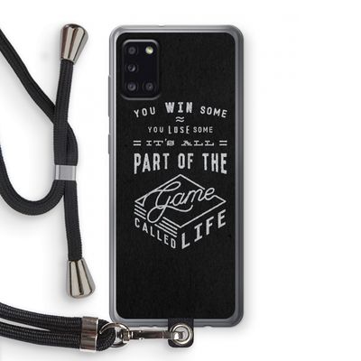 Life: Samsung Galaxy A31 Transparant Hoesje met koord