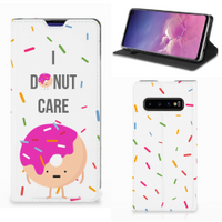 Samsung Galaxy S10 Flip Style Cover Donut Roze - thumbnail