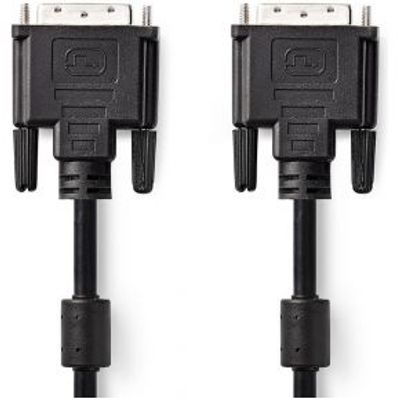 DVI-kabel | DVI-D 24+1-pins male | DVI-D 24+1-pins male | 3,0 m | Zwart